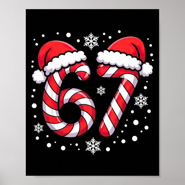 Poster 67 Bengalas de Natal Papai Noel  (Frente)