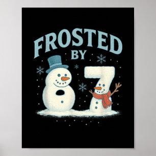 Poster 67 Boneco de Neve de Natal 6 7 Meme da Internet Na