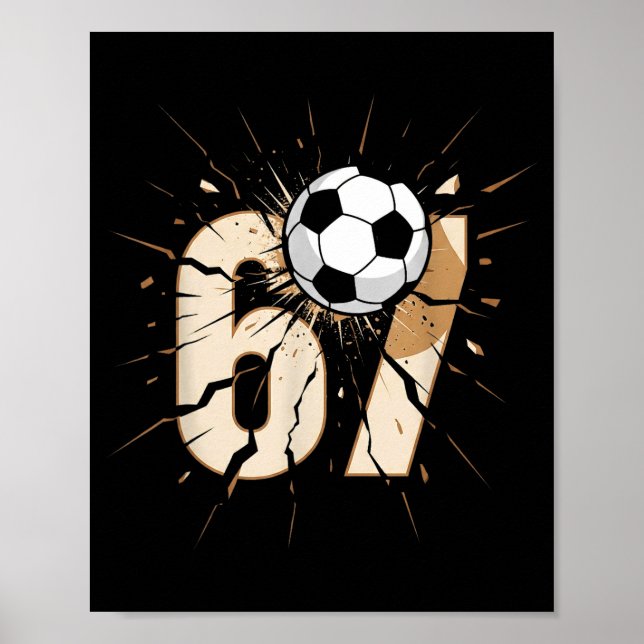 Poster 67 Brainrot Futebol Juvenil Drip - Crianças Engraç (Frente)