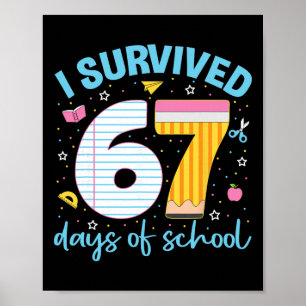 Poster 67 Camisa Professor Crianças 6 7 Meme Eu Sobrevivi