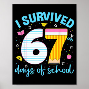 Poster 67 Camisa Professor Crianças 6 7 Meme Eu Sobrevivi