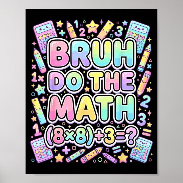Poster 67 Camisa Seis Sete Meme 6-7 Meninos Meninas Bruh  (Frente)