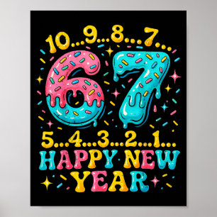 Poster 67 Contagem Regressiva Meme Feliz Ano Novo Drip Nú