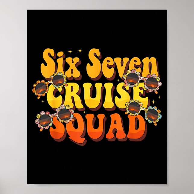 Poster 67 Cruise Squad 2025 Groovy Kids Cruise Meme Match (Frente)