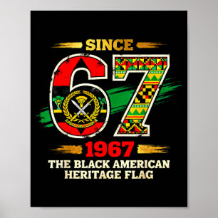 Poster 67 Desde 1967 Bandeira do Orgulho da Herança Negra