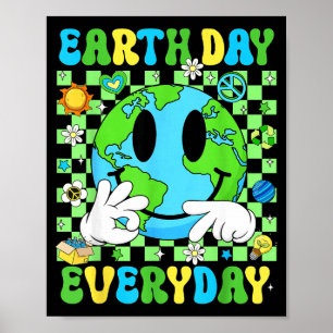 Poster 67 dia da terra todos os dias rosto sorridente eng
