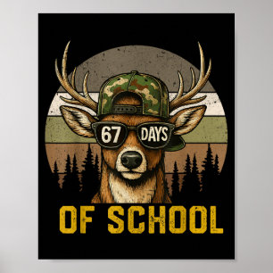 Poster 67 Dias De Escola Caça De Veado Camuflado Menino M