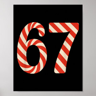 Poster 67 Doce de Natal 6 7 Meme Feriado Geração Alpha Gí