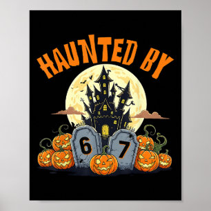 Poster 67 Engraçado Seis Sete Gen Alpha Z Halloween 67 Ha