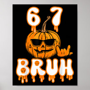 Poster 67 Fantasia de Meme de Halloween Brainrot Crianças