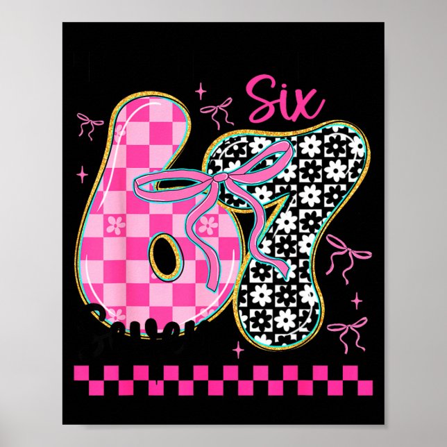 Poster 67 Funny Meme Filled With Hearts Six Seven Valenti (Frente)