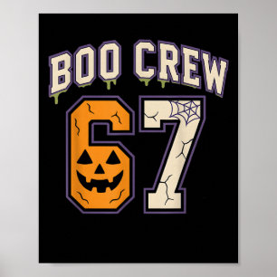 Poster 67 Halloween Boo Crew Sports Jersey Meme