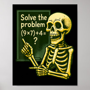 Poster 67 Halloween Matemática Divertido Seis Sete Meme B