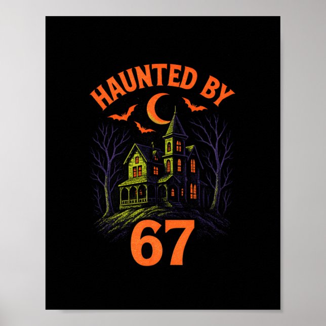Poster 67 Halloween Treinador Brainrot 6-7 Meme 6 (Frente)