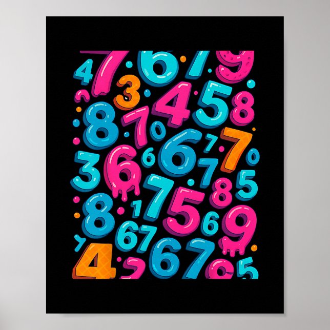 Poster 67 Hidden Meme Trending Gen Z Alpha Six Seven 6 7  (Frente)