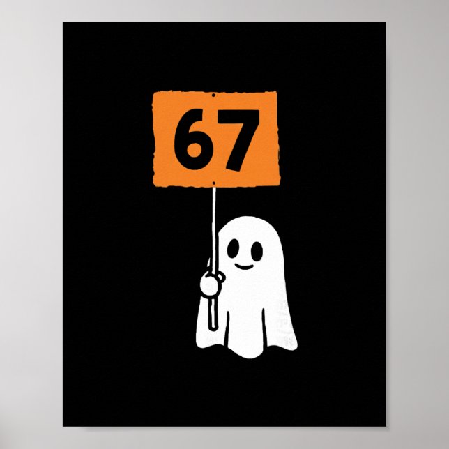 Poster 67 Humor de Meme 6-7 Divertido Seis Sete Dia das B (Frente)