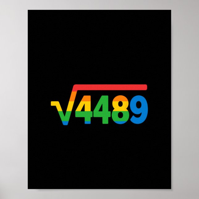 Poster 67 Ice Cream Drip Meme Square Root 4489  (Frente)