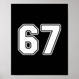 Poster 67 Meme 6 7 Números Seis Sete Meninos Crianças Div