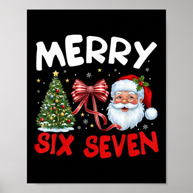 Poster 67 Meme Alegre Seis Sete Papai Noel Coquete Divert (Frente)