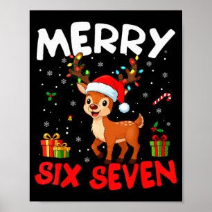 Poster 67 Meme Alegre Seis Sete Rena Natal Divertido W