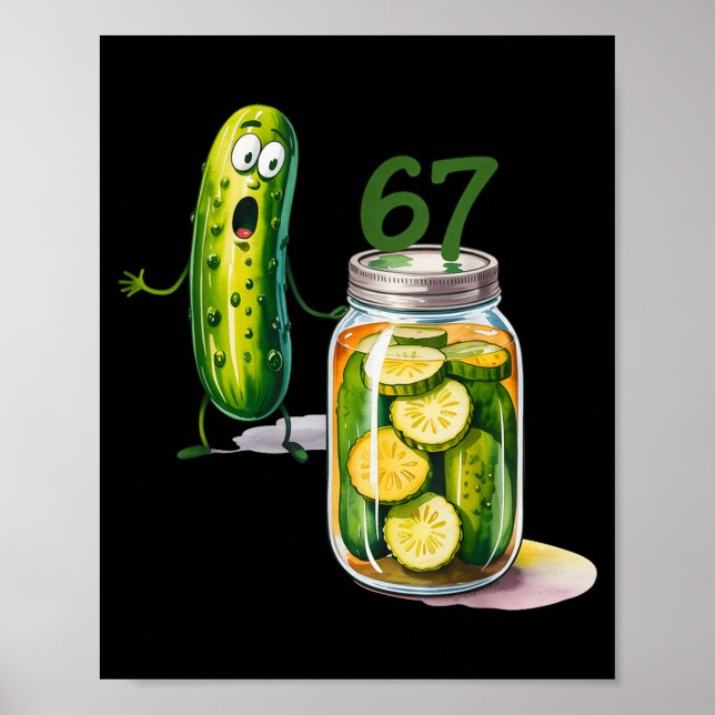 Poster 67 Meme Ckle Surprise A Jar Of Sliced Ckles Cuber  (Frente)