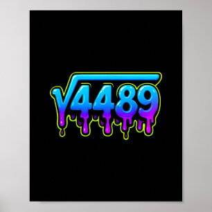 Poster 67 Meme de Gelo Raiz Quadrada 4489 Gíria Professor