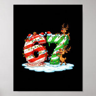Poster 67 Meme de Natal 6 7 Números Seis Sete Geração Z A