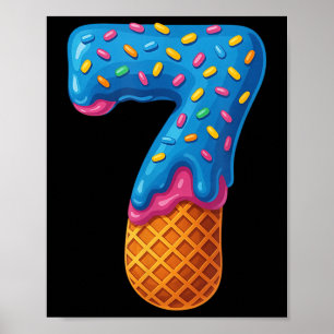 Poster 67 Meme de Sorvete Drip Engraçado Six Seven Geraçã