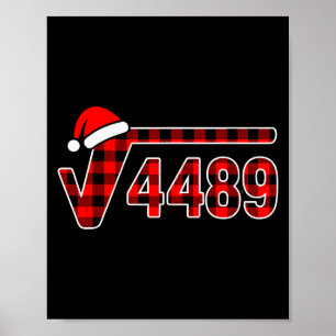 Poster 67 Meme Natal Raiz Quadrada 4489 Seis Sete Matemát
