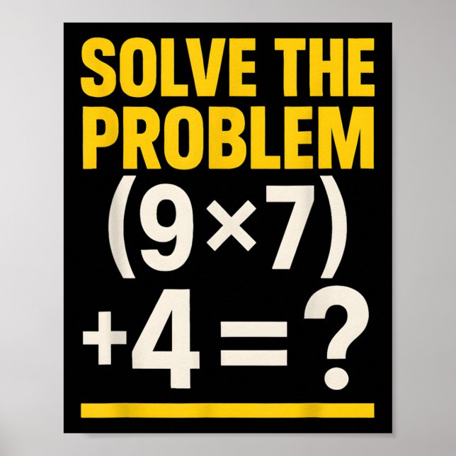 Poster 67 Meme Professor de Matemática Engraçado Escola 6 (Frente)