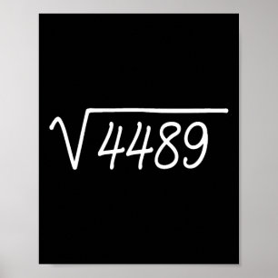 Poster 67 Meme Raiz Quadrada 4489 