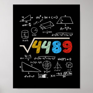 Poster 67 Meme Raiz Quadrada 4489 Faça as Contas Funny Ca