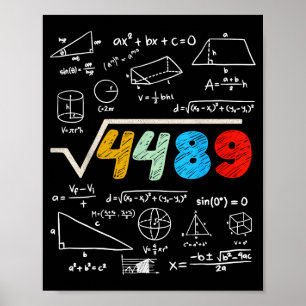 Poster 67 Meme Raiz Quadrada 4489 Faça as Contas Piada de