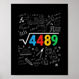 Poster 67 Meme Raiz Quadrada 4489 Gíria Seis Sete Profess