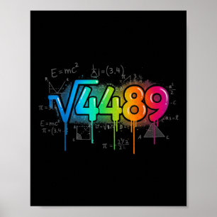 Poster 67 Meme Raiz Quadrada 4489 Gota Seis Sete Ensino d