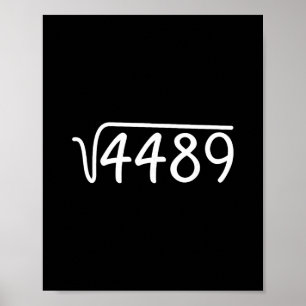 Poster 67 Meme Raiz Quadrada 4489 Teen Six Seven Gíria Ma