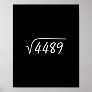 Poster 67 Meme Raiz Quadrada 4489 Teen Six Seven Gíria Ma