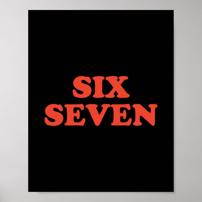 Poster 67 Meme Seis Sete  (Frente)