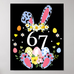 Poster 67 Meme Seis Sete 6 7 Bunny Leopardo Crianças Dive