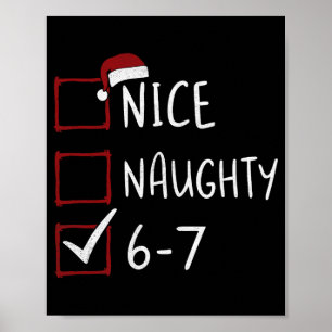 Poster 67 Meme Seis Sete Homens Meninos Natal 6-7 Meme Le
