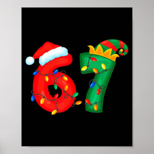Poster 67 Meme Seis Sete Luzes Engraçadas De Natal Calças