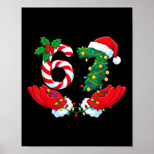 Poster 67 Meme Seis Sete Piada De Natal Meme Gíria Homens