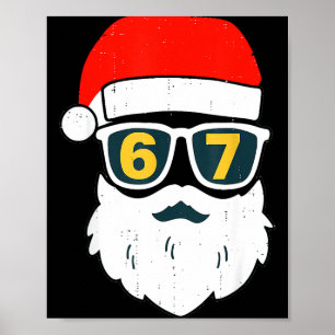 Poster 67 Meme Seis Sete Rosto do Papai Noel Crianças Hom
