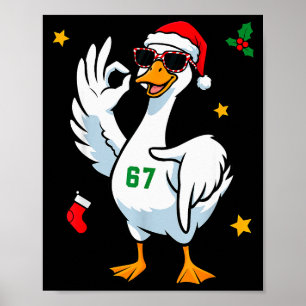 Poster 67 Meme Silly Goose 6 7 Natal Divertido Seis Sete