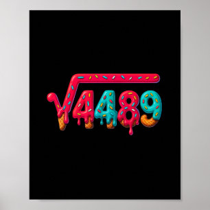 Poster 67 Meme Sorvete Drip Raiz Quadrada 4489 Geração Al