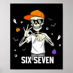 Poster 67 Meninos Esqueleto Divertido Seis Sete Geração A
