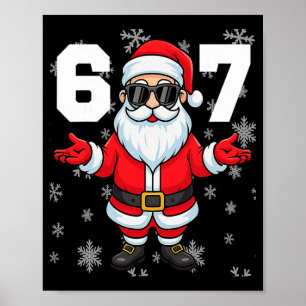 Poster 67 Natal 6 7 Meme Calças de dormir 67 Bruh Gíria