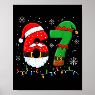 Poster 67 Natal 6 7 Meme Pijamas Feriado Geração Alpha Sl