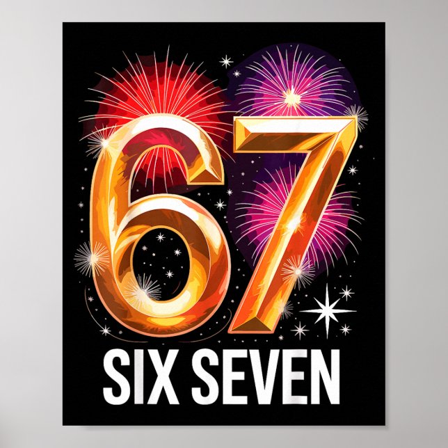 Poster 67 New Years Eve Party Pajama Shirt 6 7 Meme 67 20 (Frente)