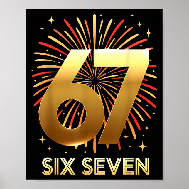 Poster 67 New Years Eve Party Pajama Shirt 6 7 Meme 67 20 (Frente)